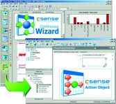 Figure 2. Creation of a fuzzy logic controller in CSense, by combining new knowledge discovered in data with existing knowledge of operational best practices and then deploying the result to ArchestrA